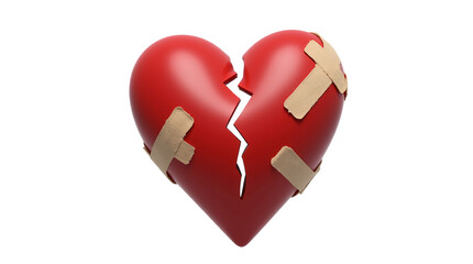 Broken Heart Isolated Png Background. 