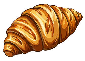 croissants isolated on white background, croissants vector art,  illustration croissants.