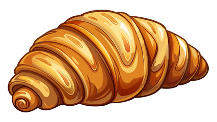 croissants isolated on white background, croissants vector art,  illustration croissants.