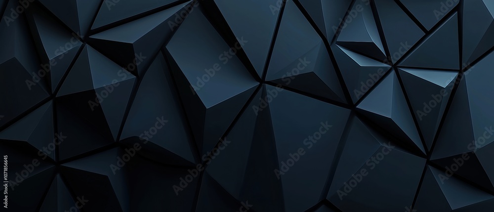 Poster a black and white image of a pattern of triangles