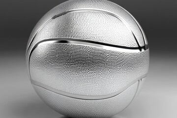 Silver Metallic Basketball	