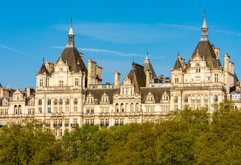 Fototapeta premium Architecture of Victoria embankment in London, UK