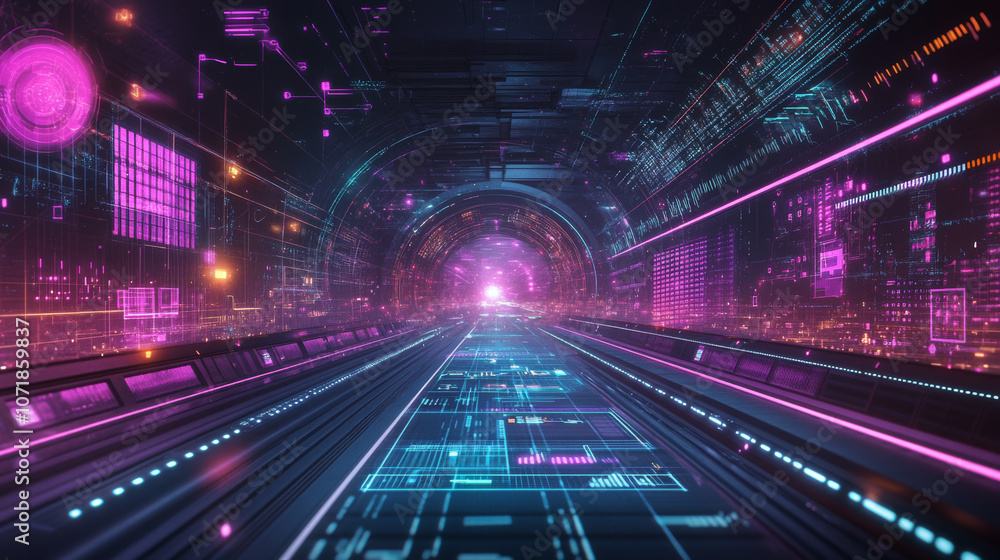 Poster experience the future with intuitive technology. interfaces are changing how we interact, making eve