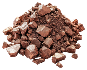 PNG Real pile of ore copper copper ore chocolate.