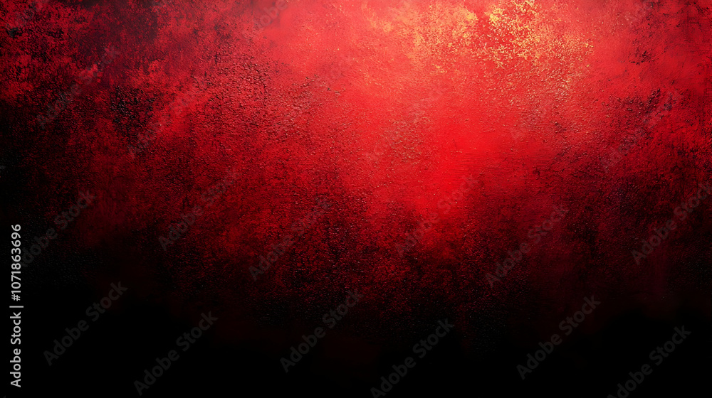 Poster abstract red and black gradient background with grunge texture