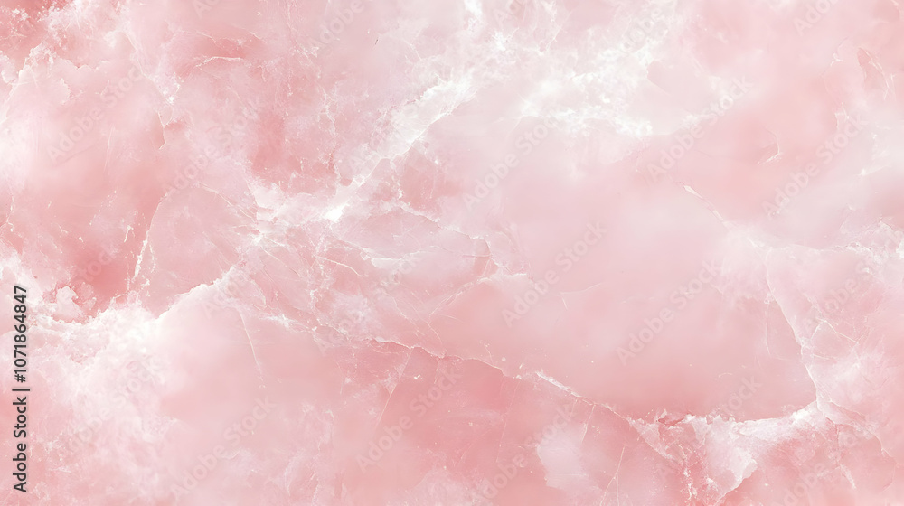 Poster abstract marble texture with delicate pink and white veins - a seamless pattern for design projects