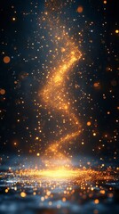 Golden Glitter Background