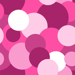 Seamless colorful multicolor art decor wallpaper print pattern with circles background for paper, textile, pck etc abstract geometry vector illustration endless 