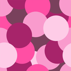 Seamless colorful multicolor art decor wallpaper print pattern with circles background for paper, textile, pck etc abstract geometry vector illustration endless 