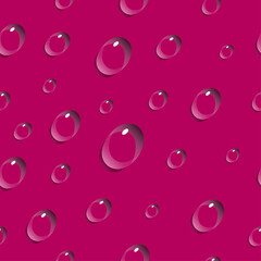 Water drops on pink background
