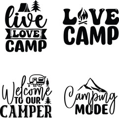 Camping SVG T-shirt Designs, Camping T-shirt