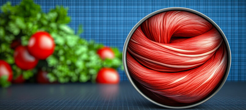 Conceptual Illustration of Cancer Cachexia Depicting Appetite Loss and Muscle Atrophy