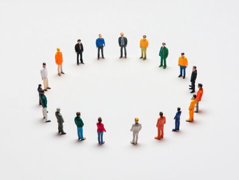 Teamwork, networking unity concept, group of business associates together in circle with copy space unsere gemeinschaft
