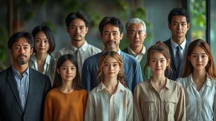 realistic business people are smile, diversity inclusion and equity concept people in office