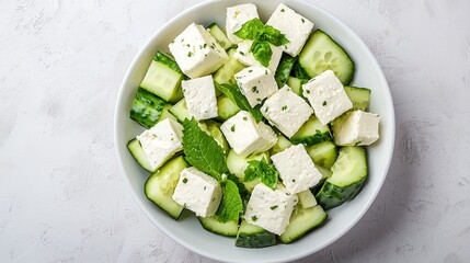 Delight taste buds with a refreshing cucumber and feta cheese salad recipe for healthy living