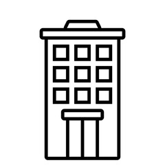 Building icon for web. Outline icon