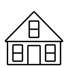 Building icon for web. Outline icon