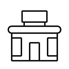 Building icon for web. Outline icon
