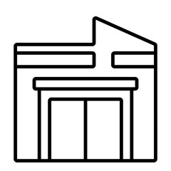 Building icon for web. Outline icon