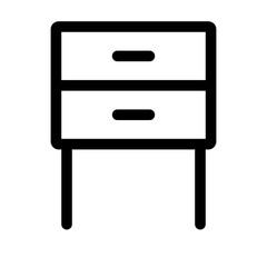 Furniture icon for web. Cabinet outline icon