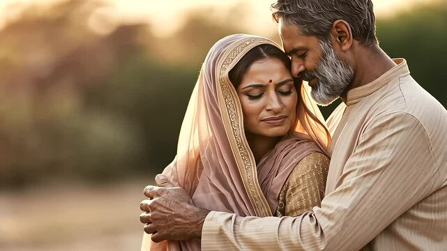 Indian mature couple