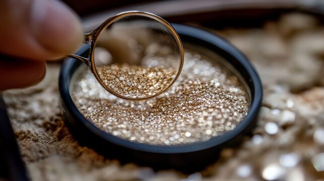 Search for raw gold material