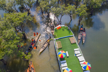 SCENIC RIVER CRUISE AT TANGUAR HOUR, SYLHET, BANGLADESH