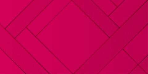 Presentation background with geometric shape | New abstract background for power point, text, web, texture, flyer, decoration with red colour | panorama long - acoustic panels wall texture