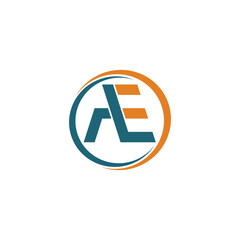 Letter AE logo vector , element for initials template