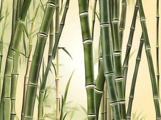 Bamboo Forest Illustration