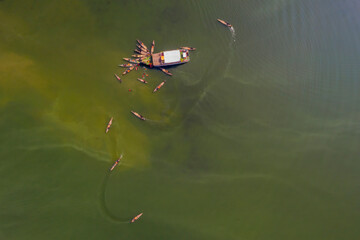 SCENIC RIVER CRUISE AT TANGUAR HOUR, SYLHET, BANGLADESH