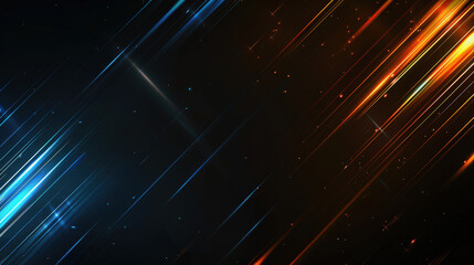 Obraz premium abstract background with light blue orange and black