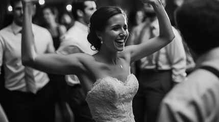 Naklejka premium The man gracefully moves across the dance floor, his style raw and captivating. The image captures the essence of pure joy and celebration.