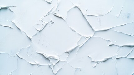 Obraz premium An abstract image featuring a white canvas with thick, smooth textures and layered strokes, evoking a sense of simplicity and calmness with a modern touch.