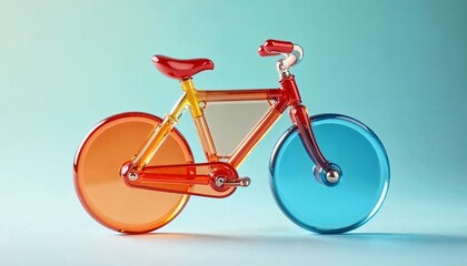 Fototapeta premium Multicolored Glass Materials Transforming Vehicle Aesthetics