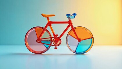 Fototapeta premium Multicolored Glass Materials Transforming Vehicle Aesthetics