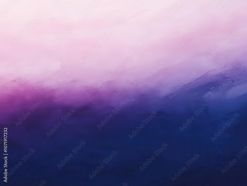 Poster dreamy gradient background shifts from soft lavender to deep indigo, featuring a subtle grainy textu
