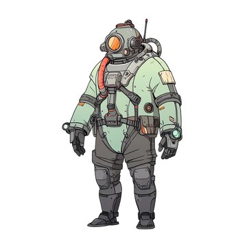 recommend clip art: Futuristic Diver