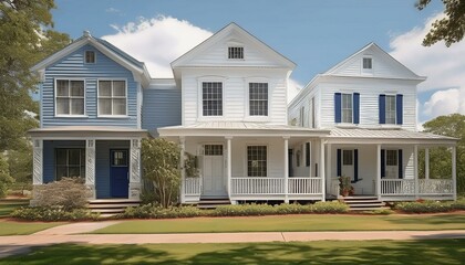 wooden houses in Mississippi, AI generated