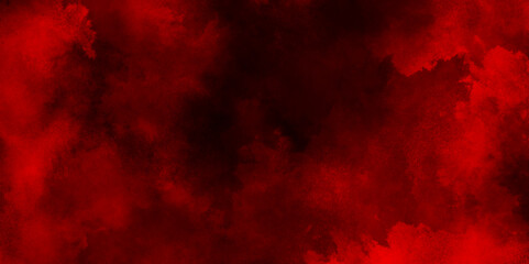 Abstract Red And Black Grunge Texture with smoke, Abstract clouds smoke texture with red color, Red grunge texture clouds or fog on black background, red grainy grunge background texture.