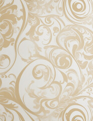 abstract pattern golden swirl background - Generative AI
