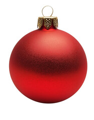 red christmas baball isolated on transparent background