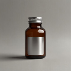 An empty medicine bottle for a product mockup.