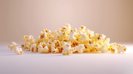 Close-up of a Pile of Buttery Popcorn