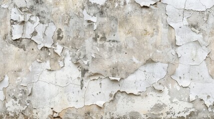 Obraz premium Weathered Wall Texture: Cracked and Peeling Paint