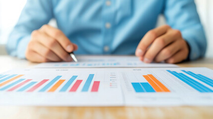 Businessman analyzing tax flow charts with American flag overlay, capturing the essence of US corporate taxes, financial insight, patriotic finance