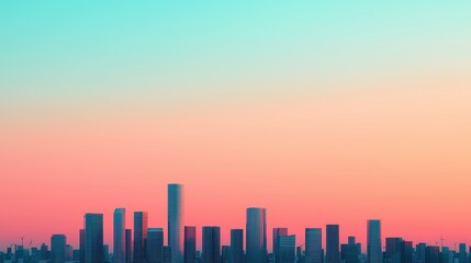 Obraz premium Sustainable Cityscape with Solar Power Features
