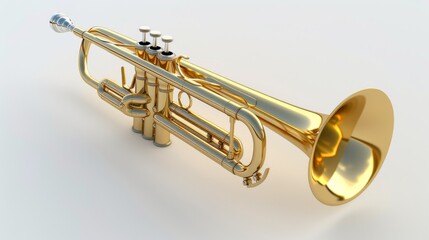 Obraz premium Golden Trumpet: A Symphony of Sound