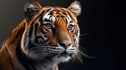 Fototapeta premium Majestic Tiger in Realistic Portrait