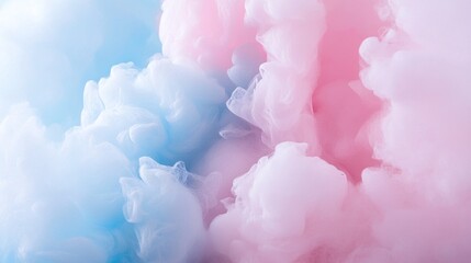Fototapeta premium 35.Colorful abstract background featuring pastel cotton candy textures, blending soft hues and delicate forms to create a sweet, ethereal visual